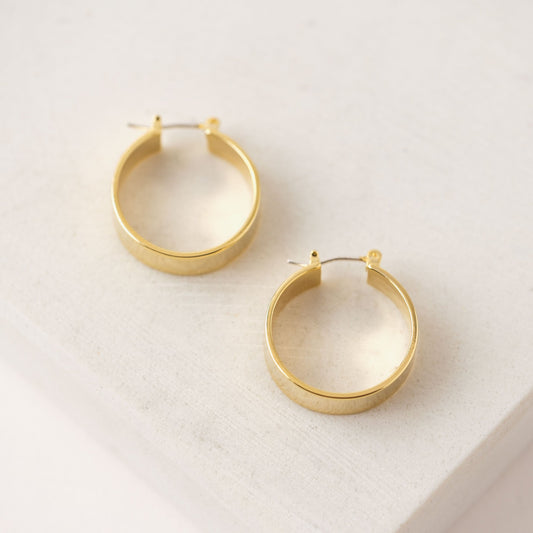 Lovers Tempo “Chloe” Hoop Earrings-Gold
