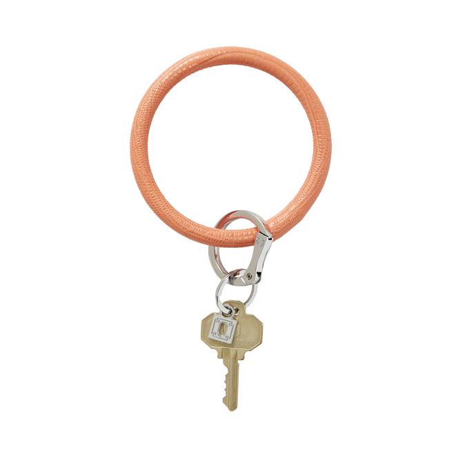 Oventure Big O Keyring Leather- Coral Reef Lizard