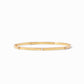 Julie Vos “Crescent” Bangle- Clear CZ- Gold