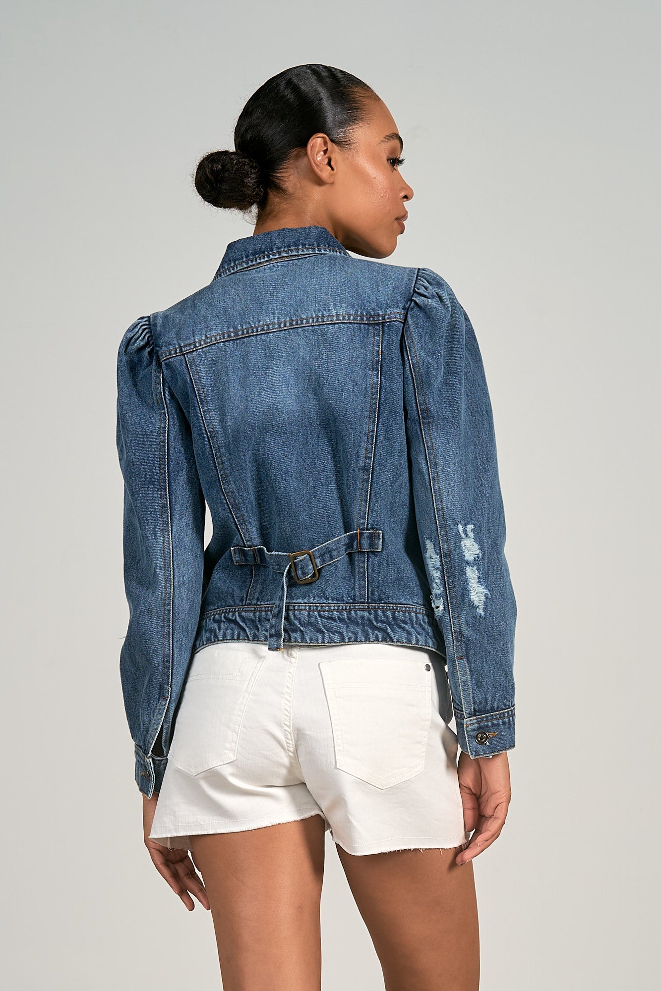 Elan-The Chandler Denim Jacket - Medium Wash