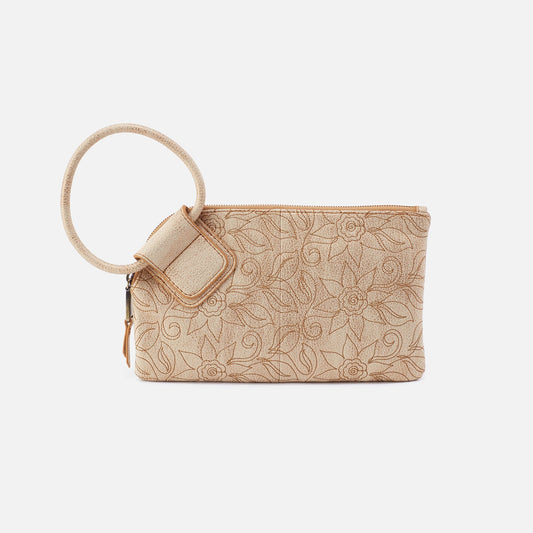 Hobo Bags "Sable" Wristlet- Gold Leaf