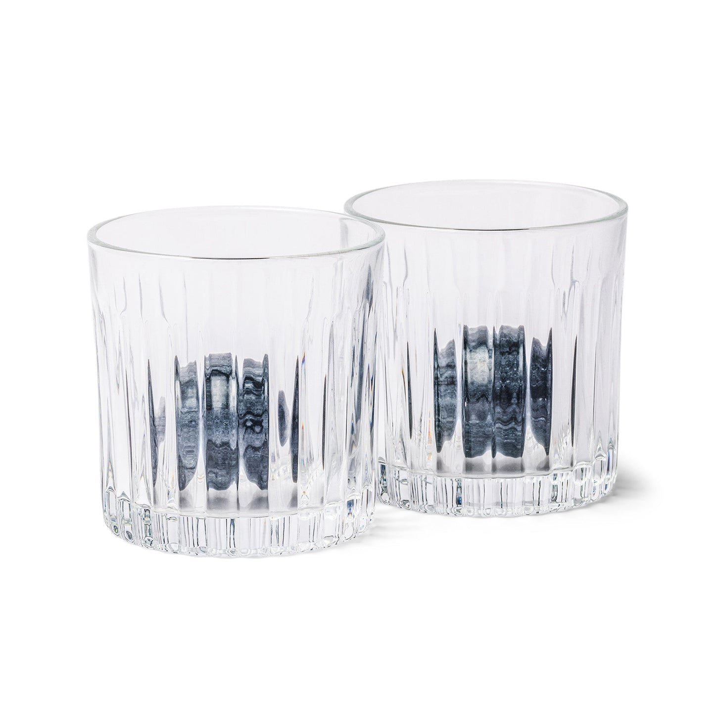 Gentlemen's Hardware Whiskey Tumbler Glasses & Ice Stones Set