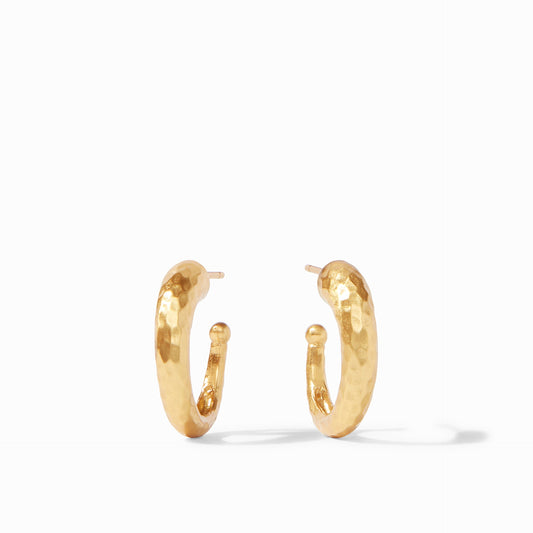 Julie Vos "Hammered" Hoop Gold - Small