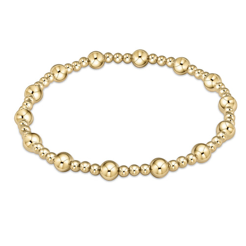 Enewton "Classic Sincerity" Pattern 5mm Bead Bracelet-Gold (BCLSINPG5)