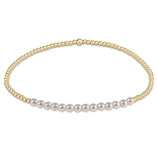 Enewton Gold "Bliss" 2mm Bead Bracelet-Pearl