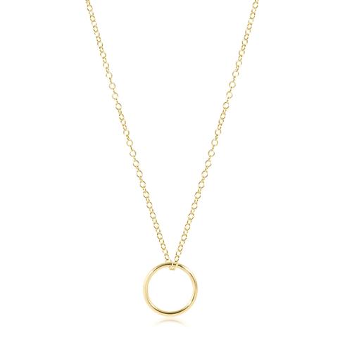 Enewton Halo Gold Charm Necklace 16"