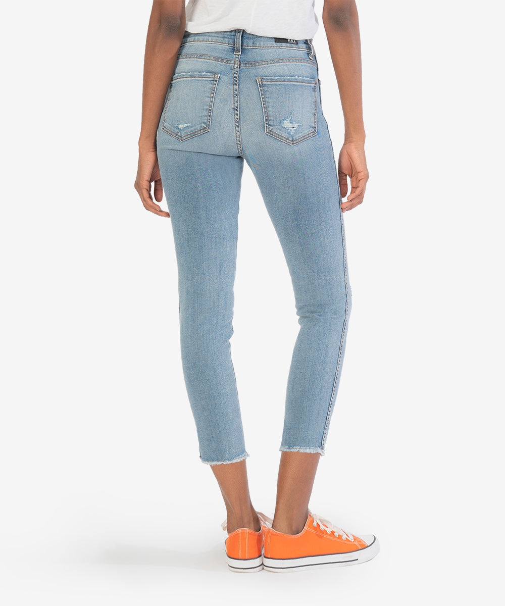 Kut from the Kloth "Connie" High Rise Fab Ab Crop-Thinker