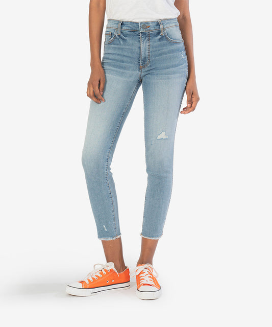 Kut from the Kloth "Connie" High Rise Fab Ab Crop-Thinker