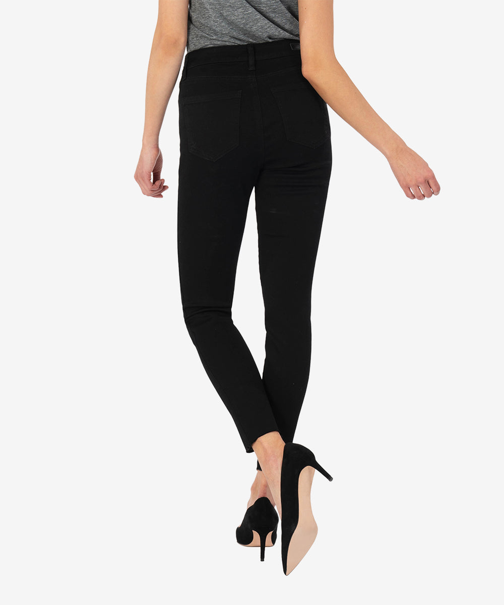 Kut from the Kloth "Donna" High Rise Fab Ab Ankle- Black
