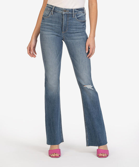 Kut from the Kloth "Stella" High Rise Fab Ab Flare-Complied