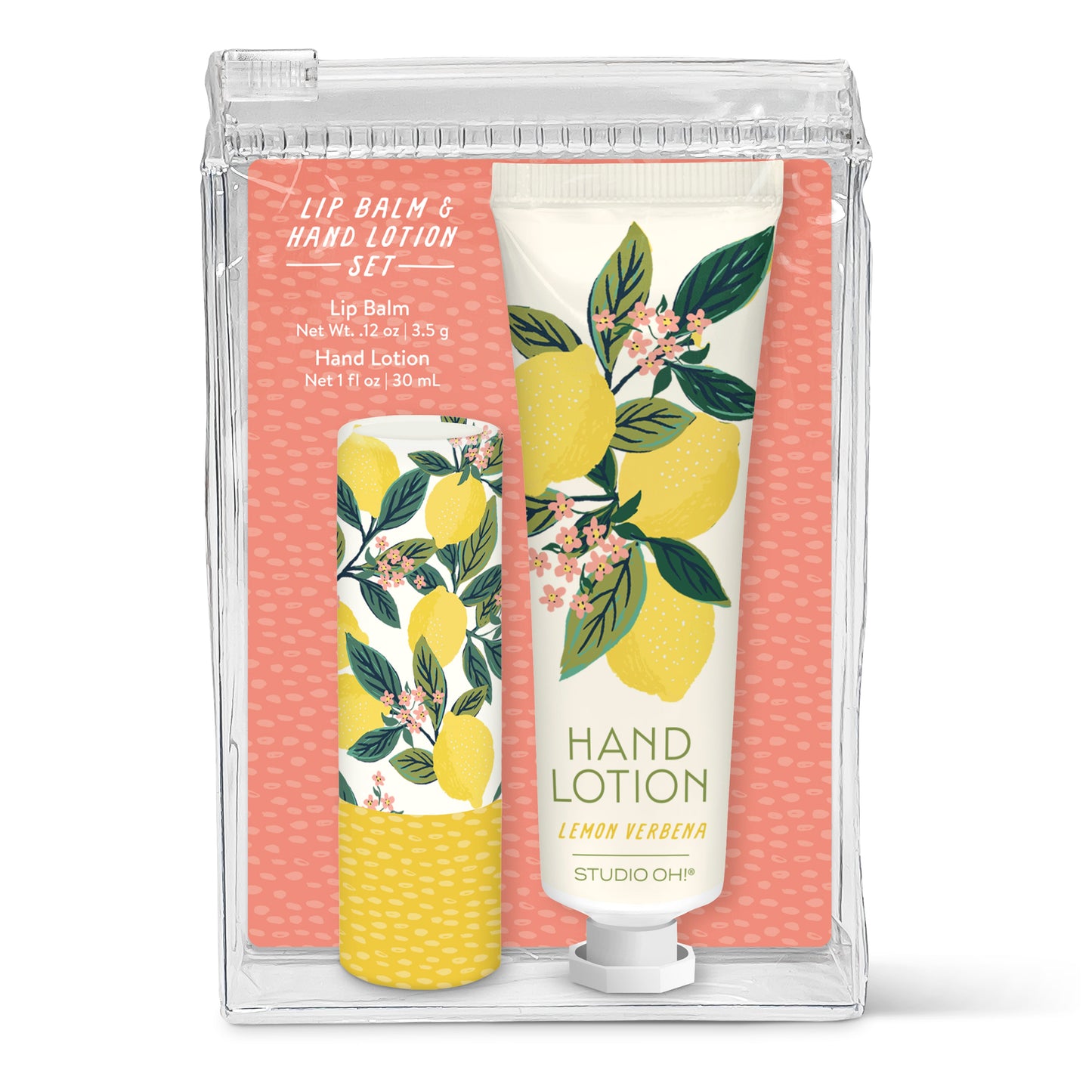 Studio Oh! "Lemon Tree" Lip Balm & Hand Lotion Set