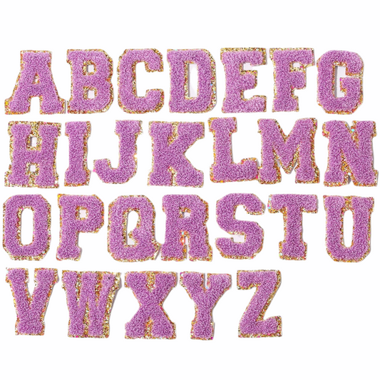 chenille letters-Lavender