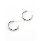 Lovers Tempo “Silvia” Hoop Earrings-Silver