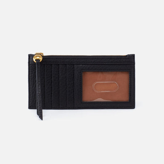 Hobo Bags "Carte" Card Case-Black Pebbled Leather