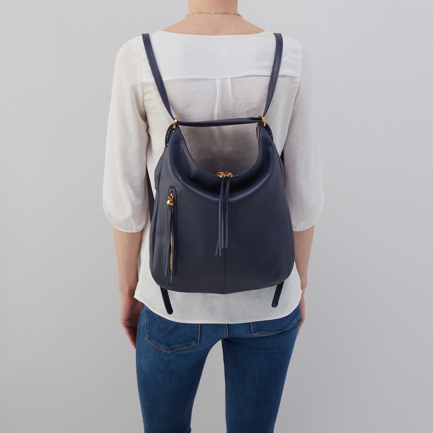 Hobo Bags “Merrin” Convertible Backpack-Sapphire