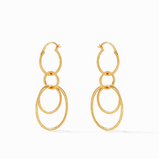 Julie Vos "Simone" 3-in-1 Earring Gold