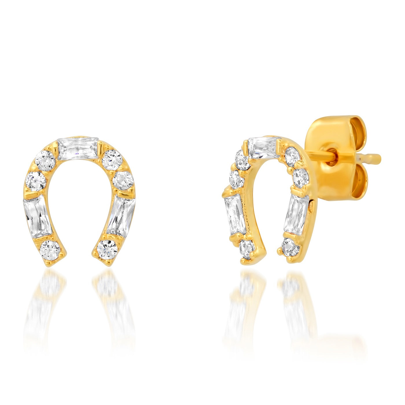 Tai Jewels Lucky Baguette Studs