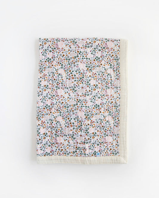 Little Unicorn Cotton Muslin Baby Quilt-Pressed Petals