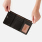 Hobo Bags "Jill" Trifold Wallet-Polished Black