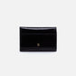 Hobo Bags "Jill" Trifold Wallet-Polished Black