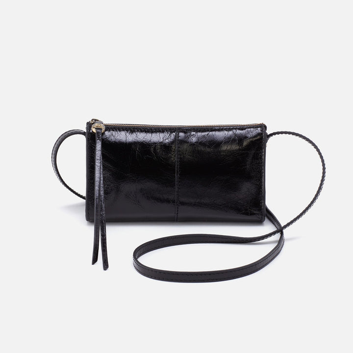 Hobo Bags “Jewel” Crossbody-Polished Black