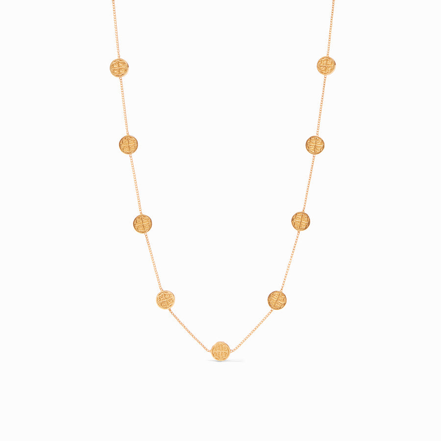 Julie Vos Valencia Delicate Station Necklace-Gold