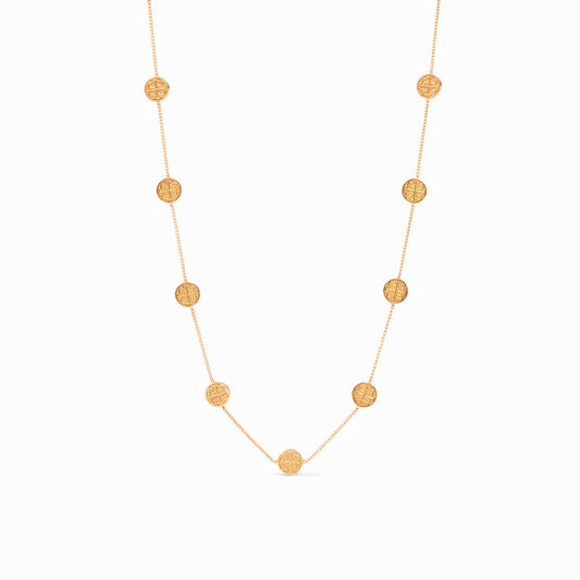 Julie Vos Valencia Delicate Station Necklace-Gold