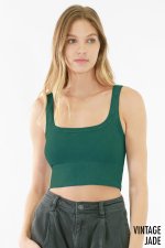 Niki Biki Vintage Chevron Crop Top