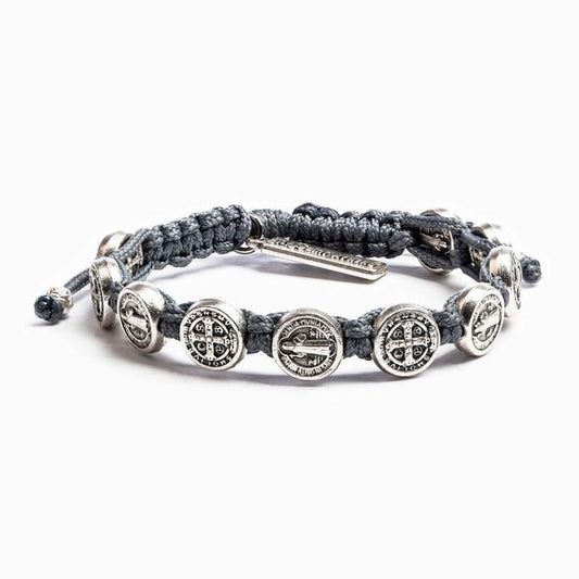 My Saint My Hero Blessing Bracelet- Silver/Slate