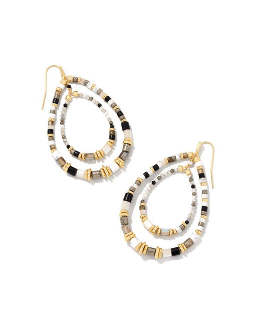 Kendra Scott Bree Open Frame Earring - Gold Neutral Mix