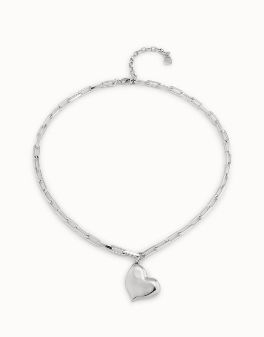 Uno de 50 "Heartbeat" Necklace-Silver