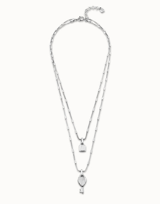 Uno de 50 "Unlock" Necklace-Silver