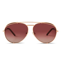 Diff Eyewear "Koko" Rose Gold/Wine Gradient