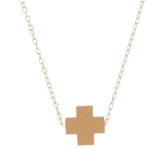 Enewton 16" Signature Cross Small Gold Charm Necklace (N16GSCGLD)