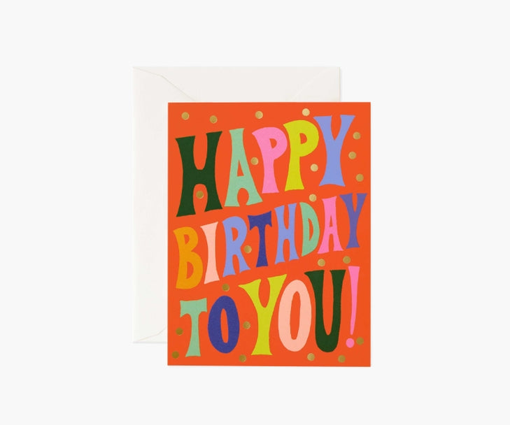 Rifle Paper Co. "Groovy" Birthday Card