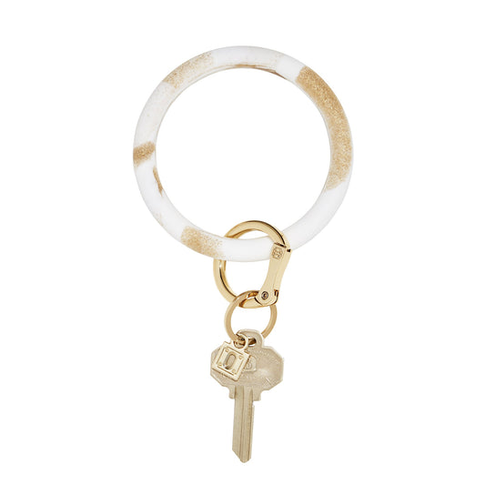 Oventure Big O Silicone Key Ring -  Gold Rush Marble