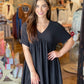 The Colby Babydoll Dress- Black