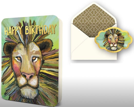 Studio Oh! "Happy Birthday" Majestic Lion Card