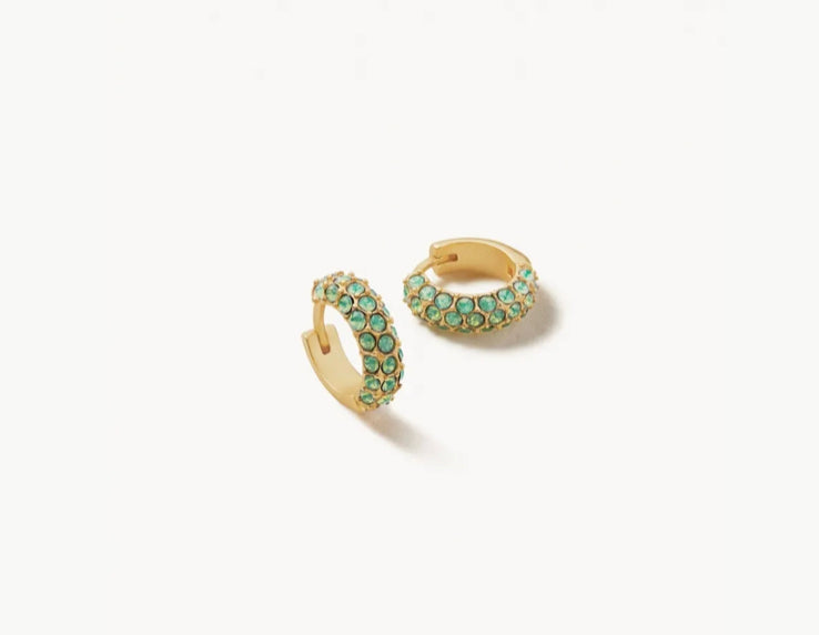 Spartina 449 Atlantic Opal Pave Hoop Earrings