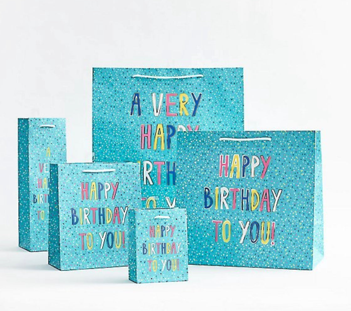 Paper Source "Birthday Confetti" Foil Gift Bag