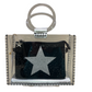 Vintage Havana "Mini Molly" Clear Handbag-Black Rhinestone