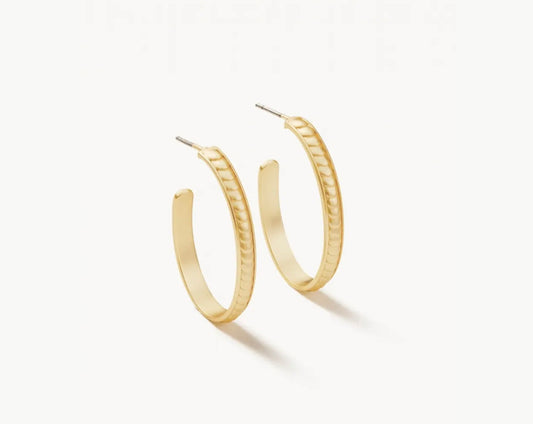 Spartina 449 Naia Bitty Hoop Earrings- Gold