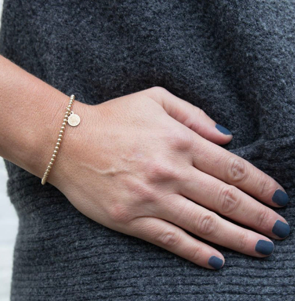 Enewton "Classic" Blessing 2mm Bead Bracelet- Gold