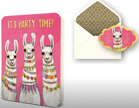 Party Time Llamas Card