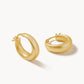 Spartina 449 Mod Ballon Hoop Earrings- Gold