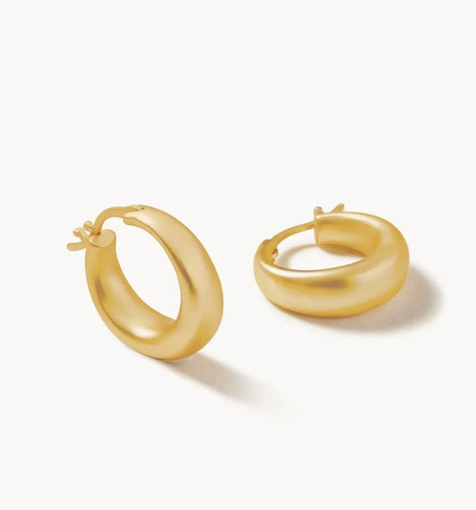 Spartina 449 Mod Ballon Hoop Earrings- Gold