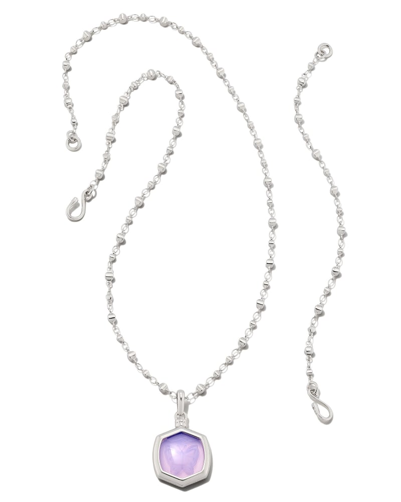 Kendra Scott Ari Heart Silver Short Pendant Necklace | Dillard's in 2023 |  Short pendant necklace, Purple amethyst, Silver shorts