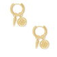 Kendra Scott Dira Coin Huggies - Available in 2 Colors