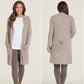 Barefoot Dreams CozyChic Lite® Santa Monica Cardi- Heathered Driftwood/Taupe