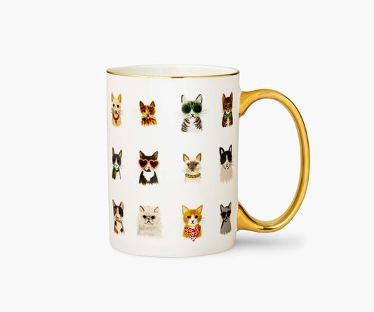 Rifle Paper Co. "Cool Cats" Porcelain Mug